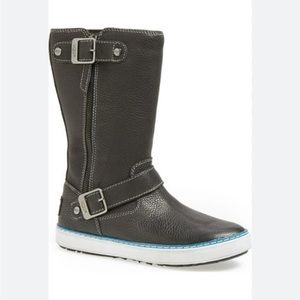 UGG Andra Pebbled Leather Boots US 7.5